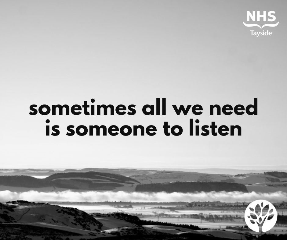 Sometimes all we need is someone to listen